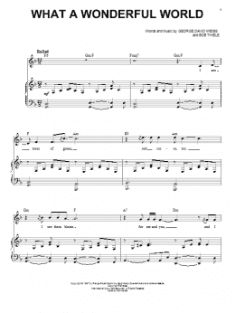 page one of What A Wonderful World (Piano & Vocal)