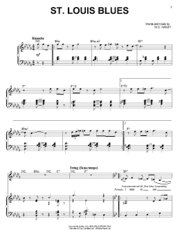 page one of St. Louis Blues (Piano & Vocal)