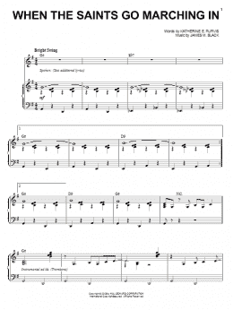 page one of When The Saints Go Marching In (Piano & Vocal)