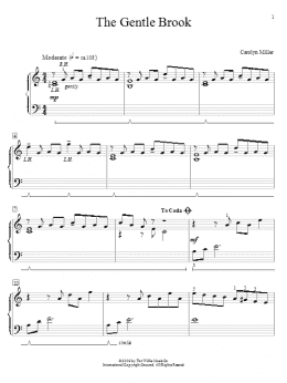 page one of The Gentle Brook (Educational Piano)