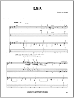 page one of S.M.F. (Guitar Tab)