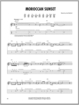 page one of Moroccan Sunset (Guitar Tab)