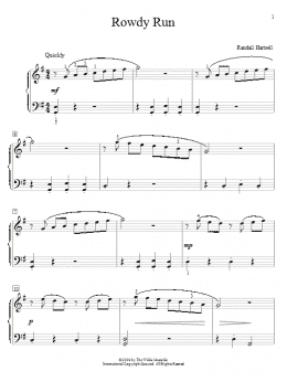 page one of Rowdy Run (Educational Piano)