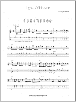 page one of Lights Of Heaven (Guitar Tab)