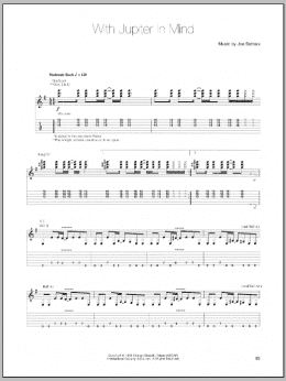 page one of With Jupiter In Mind (Guitar Tab)