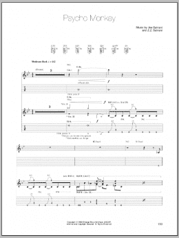 page one of Psycho Monkey (Guitar Tab)