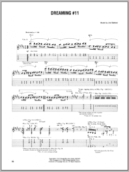 page one of Dreaming #11 (Guitar Tab)