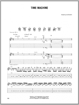 page one of Time Machine (Guitar Tab)