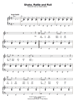 page one of Shake, Rattle And Roll (Piano & Vocal)