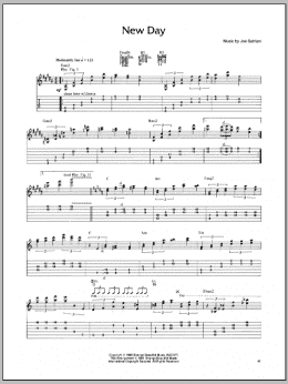 page one of New Day (Guitar Tab)