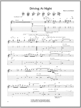page one of Driving At Night (Guitar Tab)
