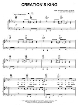 page one of Creation's King (Piano, Vocal & Guitar Chords (Right-Hand Melody))