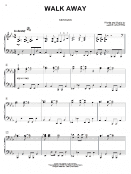 page one of Walk Away (Piano Duet)