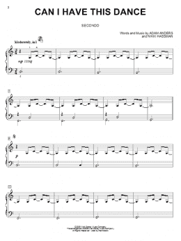page one of Can I Have This Dance (Piano Duet)