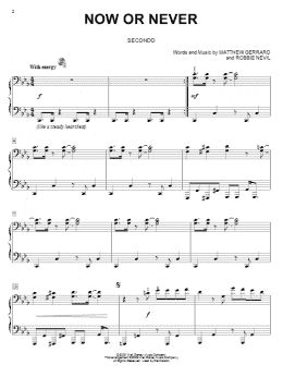 page one of Now Or Never (Piano Duet)