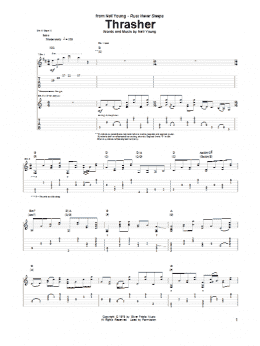 page one of Thrasher (Guitar Tab)