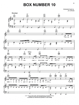 page one of Box Number 10 (Piano, Vocal & Guitar Chords (Right-Hand Melody))