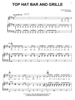 page one of Top Hat Bar And Grille (Piano, Vocal & Guitar Chords (Right-Hand Melody))