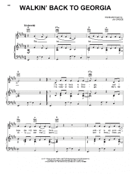 page one of Walkin' Back To Georgia (Piano, Vocal & Guitar Chords (Right-Hand Melody))