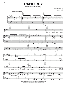 page one of Rapid Roy (The Stock Car Boy) (Piano, Vocal & Guitar Chords (Right-Hand Melody))