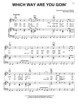 page one of Which Way Are You Goin' (Piano, Vocal & Guitar Chords (Right-Hand Melody))