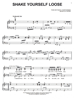 page one of Shake Yourself Loose (Piano, Vocal & Guitar Chords (Right-Hand Melody))