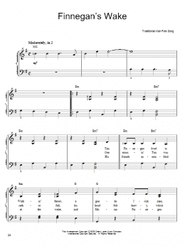page one of Finnegan's Wake (Easy Piano)