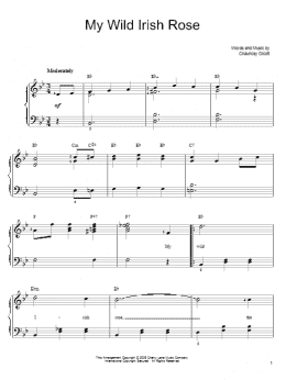 page one of My Wild Irish Rose (Easy Piano)