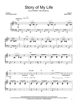 page one of Story Of My Life (Piano, Vocal & Guitar Chords (Right-Hand Melody))