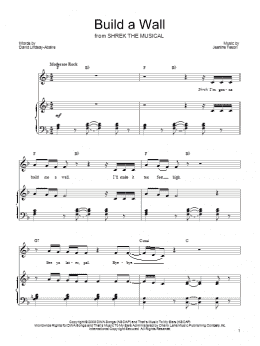 page one of Build A Wall (Piano, Vocal & Guitar Chords (Right-Hand Melody))