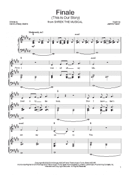 page one of Finale (This Is Our Story) (Piano, Vocal & Guitar Chords (Right-Hand Melody))