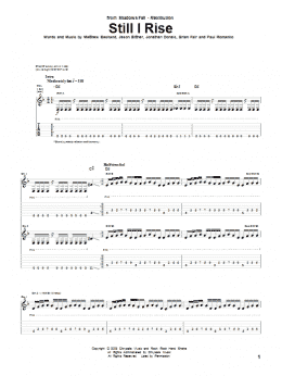 page one of Still I Rise (Guitar Tab)