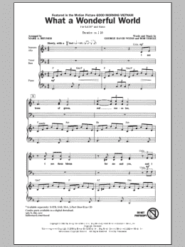page one of What A Wonderful World (SATB Choir)