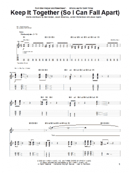page one of Keep It Together (So I Can Fall Apart) (Guitar Tab)