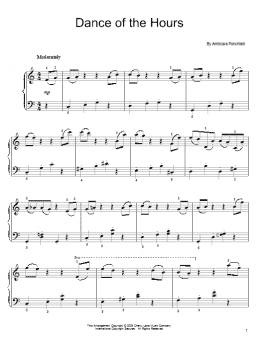 page one of Dance Of The Hours (Easy Piano)