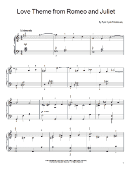 page one of Romeo And Juliet (Love Theme) (Easy Piano)