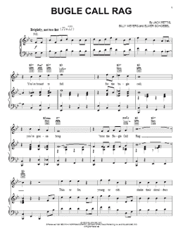 page one of Bugle Call Rag (Piano, Vocal & Guitar Chords (Right-Hand Melody))