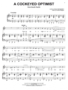 page one of A Cockeyed Optimist (Piano & Vocal)