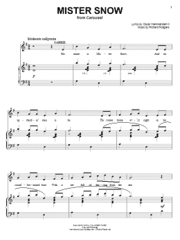 page one of Mister Snow (from Carousel) (Piano & Vocal)