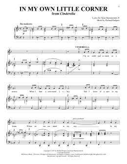 page one of In My Own Little Corner (Piano & Vocal)