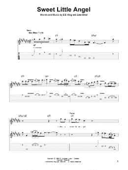 page one of Sweet Little Angel (Guitar Tab (Single Guitar))