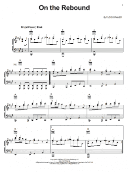 page one of On The Rebound (Piano, Vocal & Guitar Chords (Right-Hand Melody))