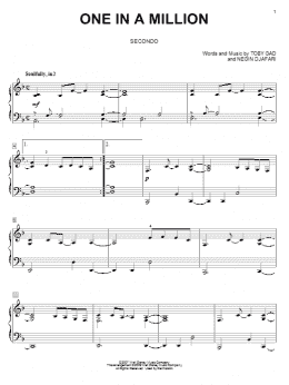 page one of One In A Million (Piano Duet)