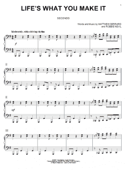 page one of Life's What You Make It (Piano Duet)