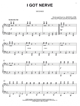 page one of I Got Nerve (Piano Duet)