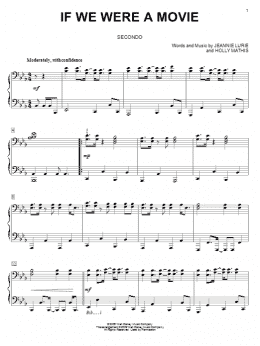 page one of If We Were A Movie (Piano Duet)