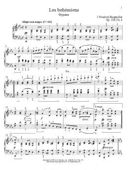 page one of The Gypsies (Piano Solo)