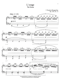 page one of The Storm (Piano Solo)