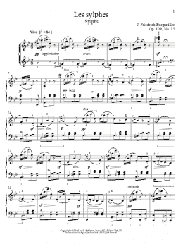 page one of Sylphs (Piano Solo)