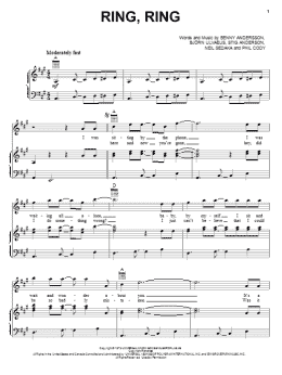 page one of Ring, Ring (Piano, Vocal & Guitar Chords (Right-Hand Melody))